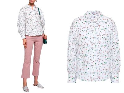 Floral-Print Cotton-Poplin Shirt from Claudie Pierlot