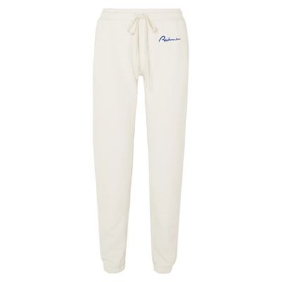Embroidered Cotton-Terry Track Pants from Re/Done
