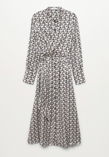 Belt Printed Dress