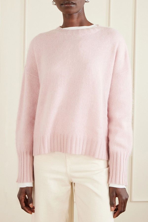 Brushed Wool And Cashmere-Blend Sweater from La Ligne