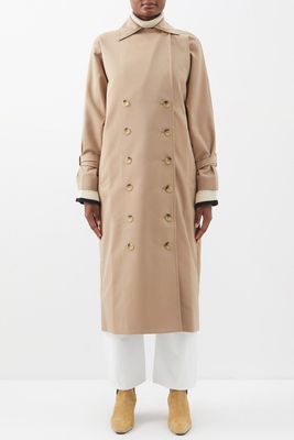 Double-Breasted Cotton-Blend Gabardine Trench Coat from Toteme