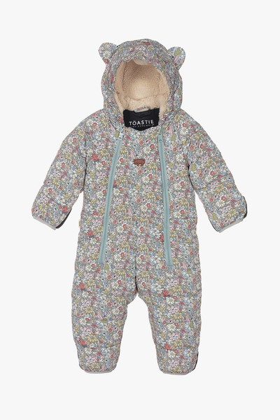 Blue Floral Padded Snowsuit from Toastie