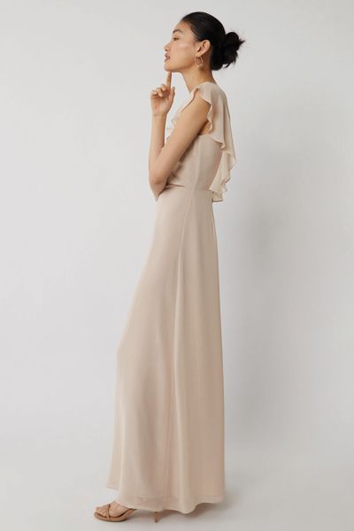 Frill Wrap Bridesmaid Dress