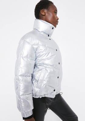 Arrow Quilted Popper Front Padded Jacket