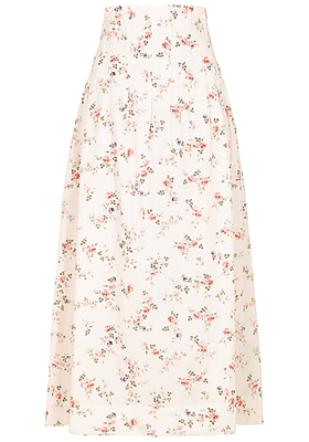 Anna Floral-Print Cotton Maxi Skirt from Lug Von Siga