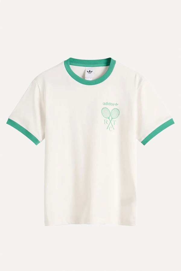 Retro Tennis 100% Cotton T-Shirt from Adidas
