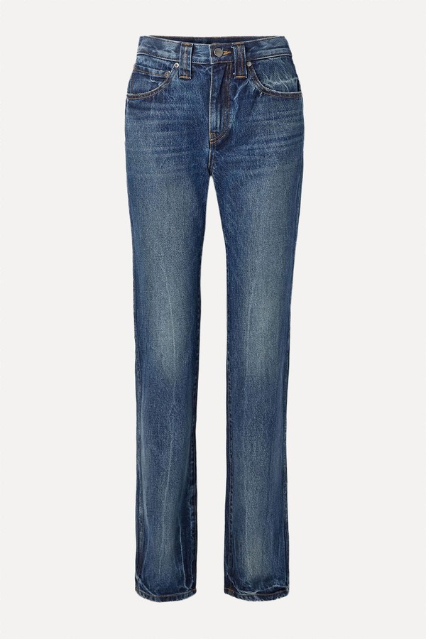 Farley High-Rise Straight-Leg Jeans from Khaite