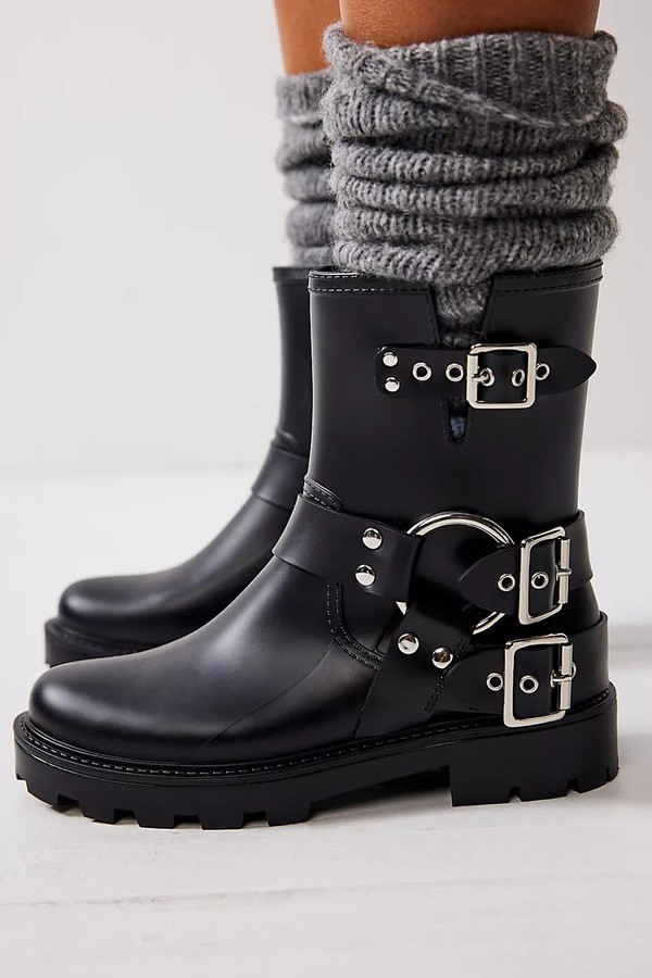 Make It Moto Rain Boots from Jeffrey Campbell