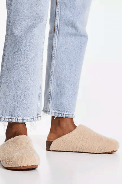 Milo Clog Mules In Natural from ASOS Design