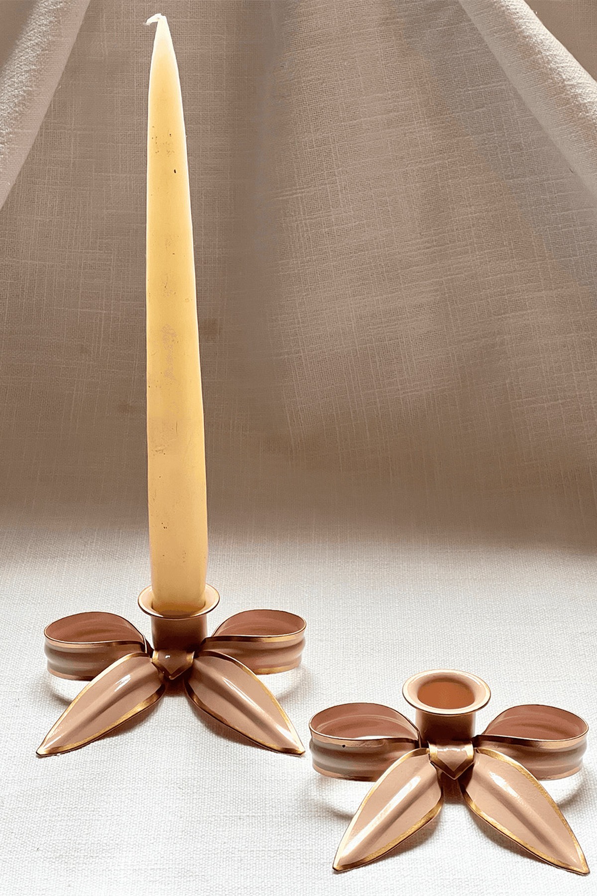 Bow Candleholders  from Tooka