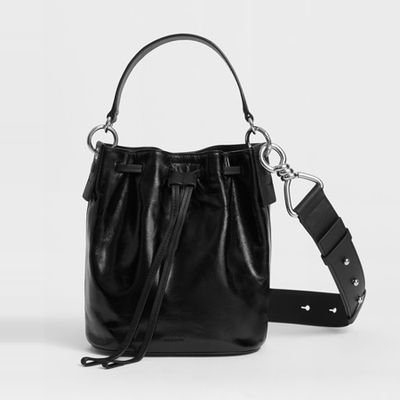 Captain Leather Small Bucket Bag