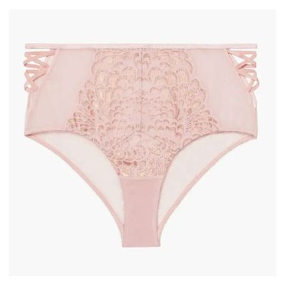 Metallic Lace High-Waist Brief from Savage Fenty