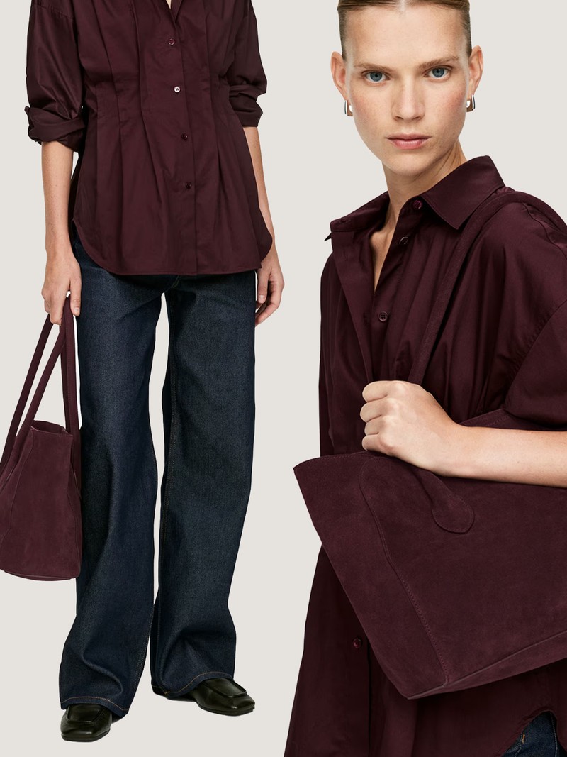 Slouchy Leather Tote