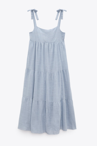 Tiered Cotton Dress from Zara