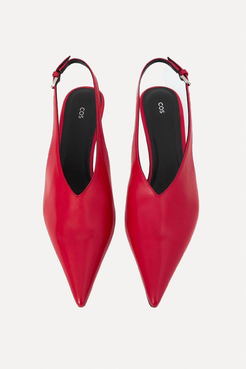 Pointed Leather Slingback Kitten Heels from COS