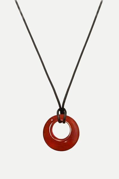 Carnelian Cord Necklace from En Route