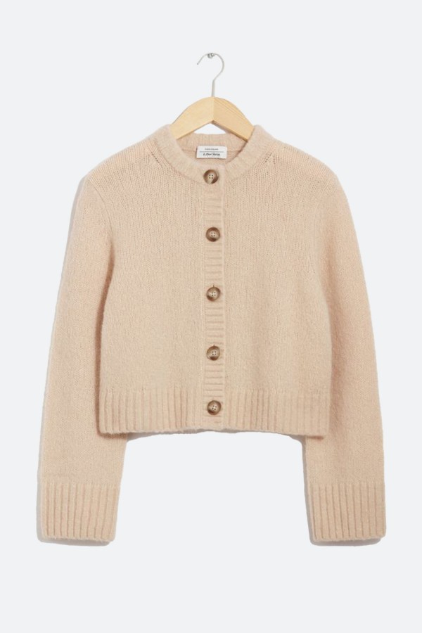 Buttoned Knit Cardigan