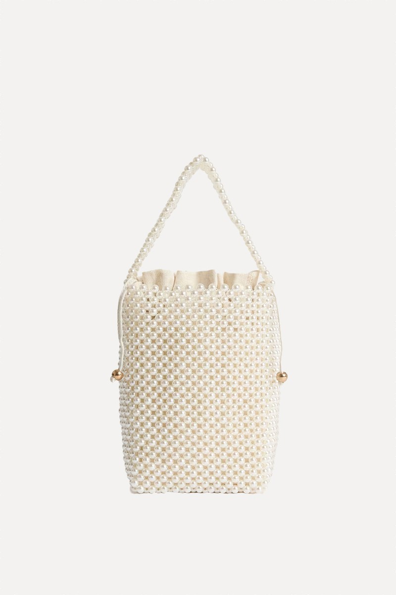 Beaded Drawstring Grab Bag from MARKS & SPENCER