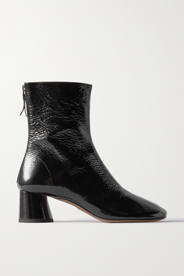 Glove Crinkled Patent Leather Ankle Boots from Proenza Schouler