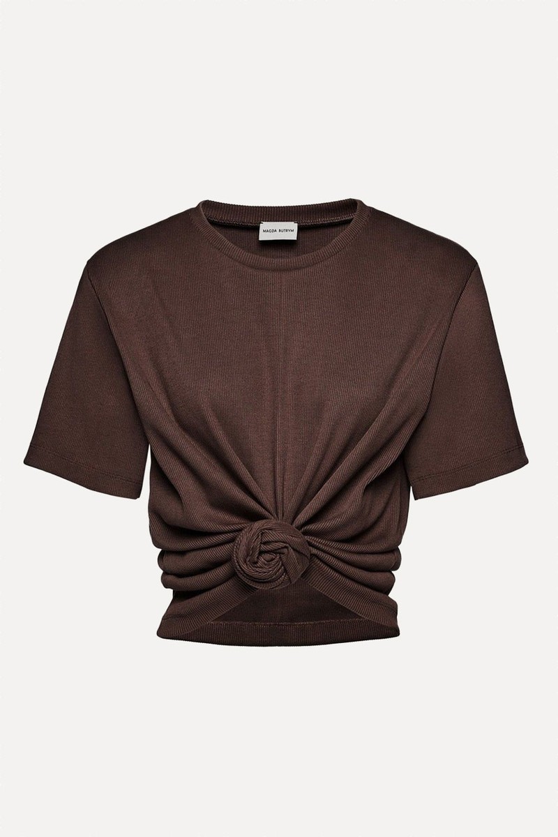 Knotted Ribbed T-Shirt from Magda Butrym