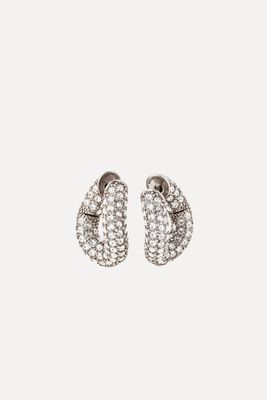 Rhinestone Loop Earrings from Balenciaga