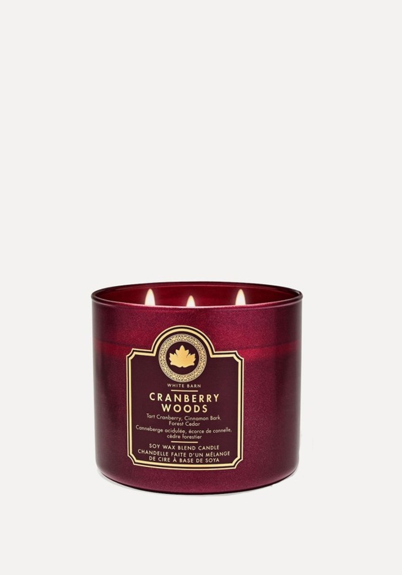 Cranberry Woods 3-Wick Candle* 