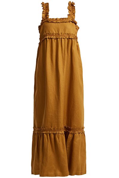 Peyton Linen Long Dress from Lee Mathews