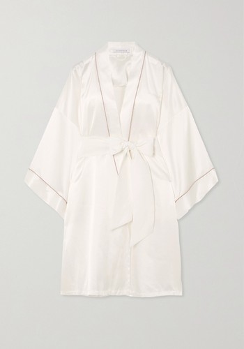 Mimi Silk-Satin Robe from Olivia Von Halle