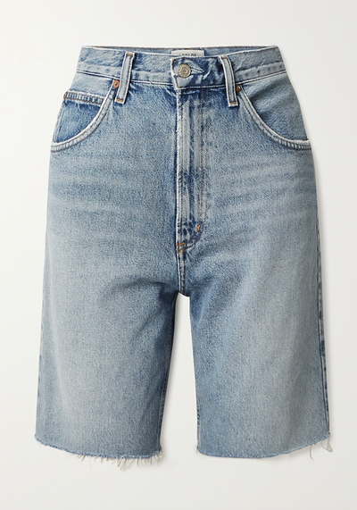 Pinch Distressed Organic Denim Shorts from Agolde