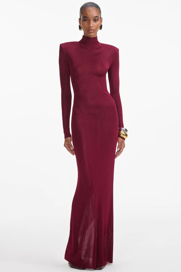 Viscose Knit Maxi Dress from Self Portrait