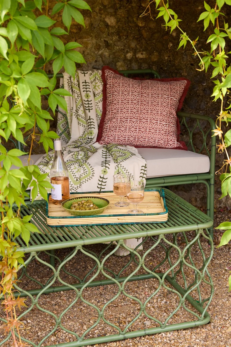Handwoven Rattan Tray from Birdie Fortescue
