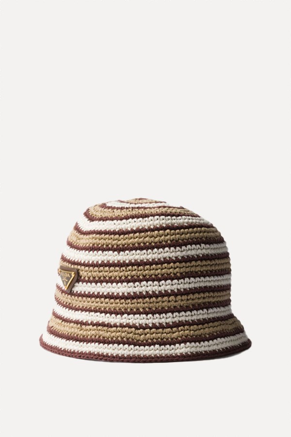 Crochet Bucket Hat from Prada