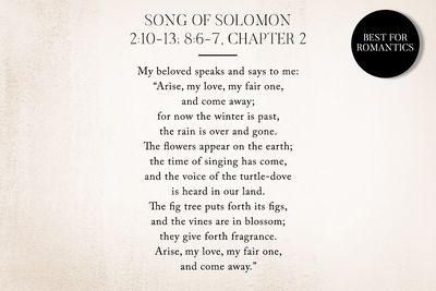 Song of Solomon 2:10-13; 8:6-7, Chapter 2