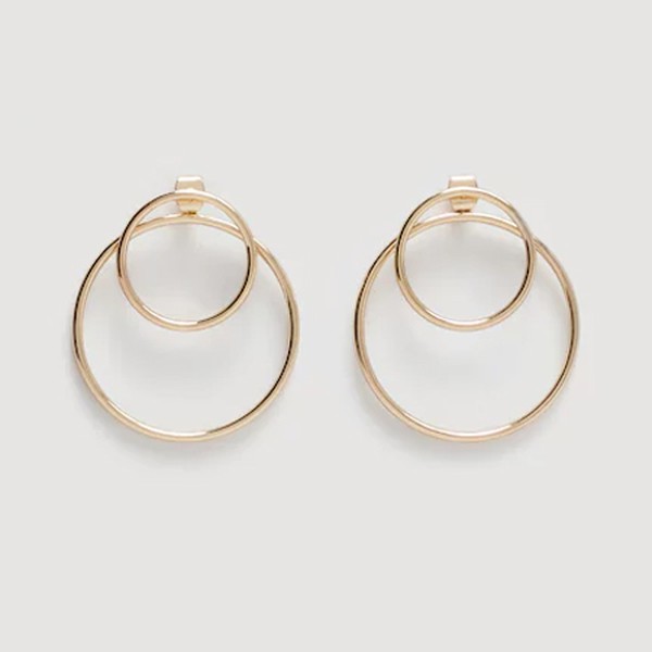 Metallic Hoop Earrings from Mango