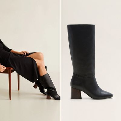 Leather High Leg Boot