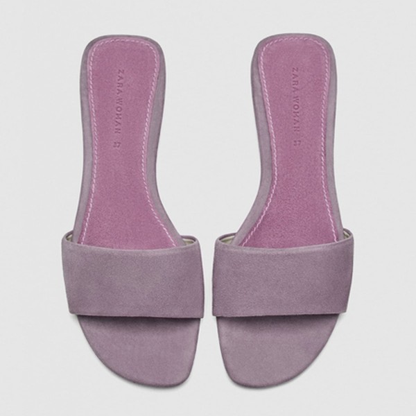 Leather Slides from Zara