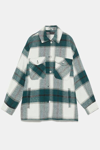 Check Overshirt from Zara