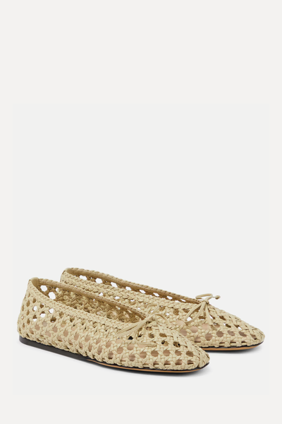 Regency Woven Leather Ballet Flats from Le Monde Béryl