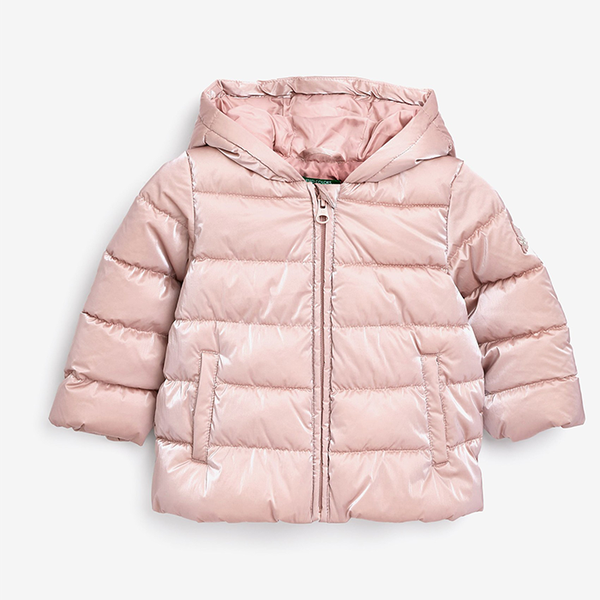 Pink Wings Puffer Coat from Benetton