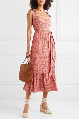 Floral-Print Voile Midi Dress from J.Crew