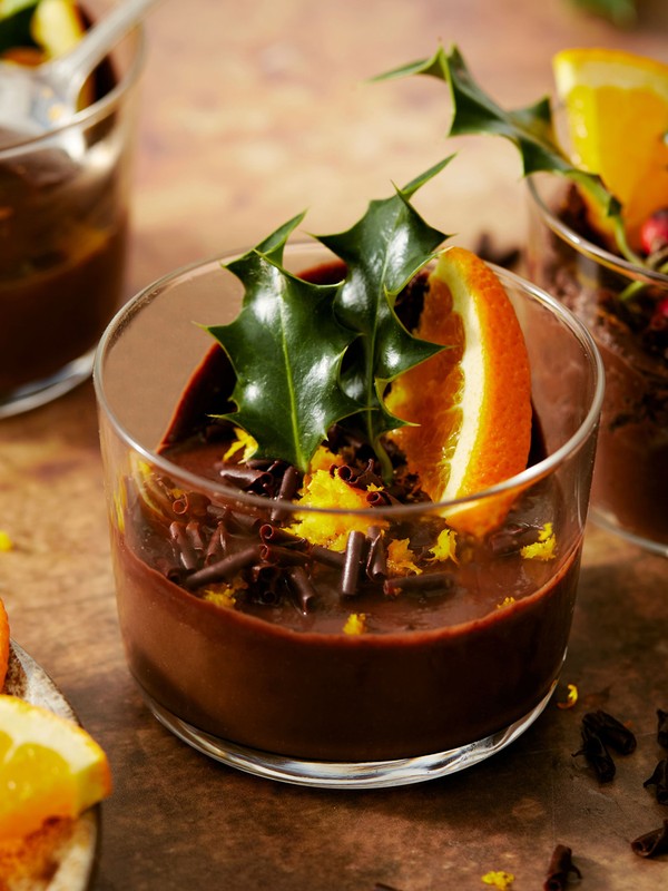 Vegan Chocolate Orange Pots