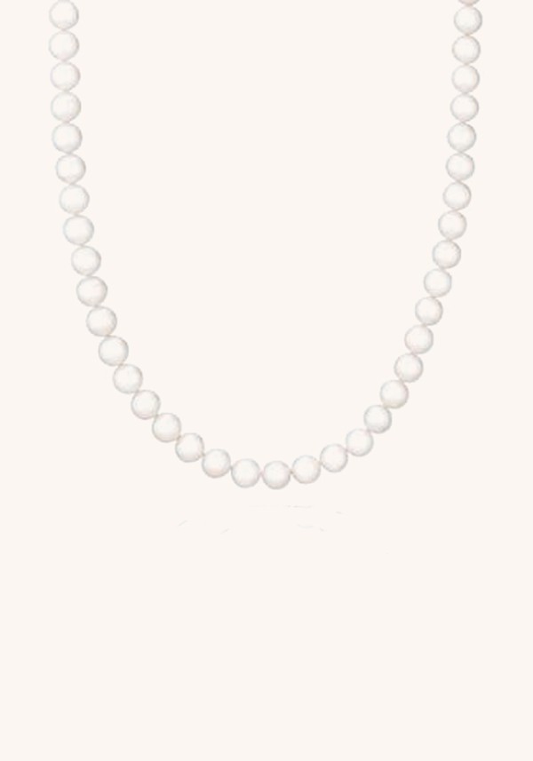 Silver Freshwater Cultured Pearl Necklace 