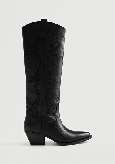 Cowboy Leather Boots from Mango