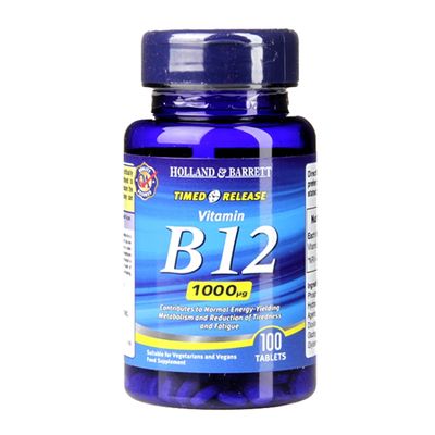 Timed Release Vitamin B12 100 Tablets from Holland & Barrett