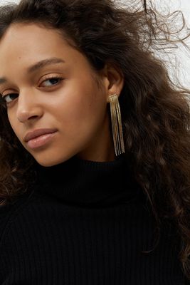 Earrings With Metal Fringing, £7.99 | Pull & Bear