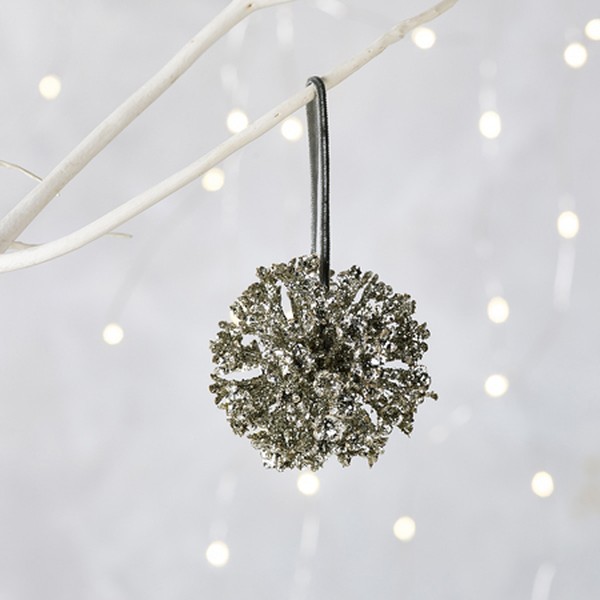 Allium Glitter Bauble