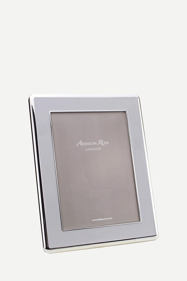 Chiffon Enamel & Silver Curve Frame from Addisson Ross