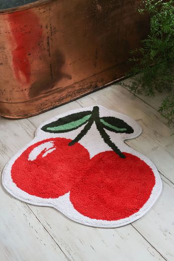 Rockett St George 100% Cotton Cherries Bath Mat