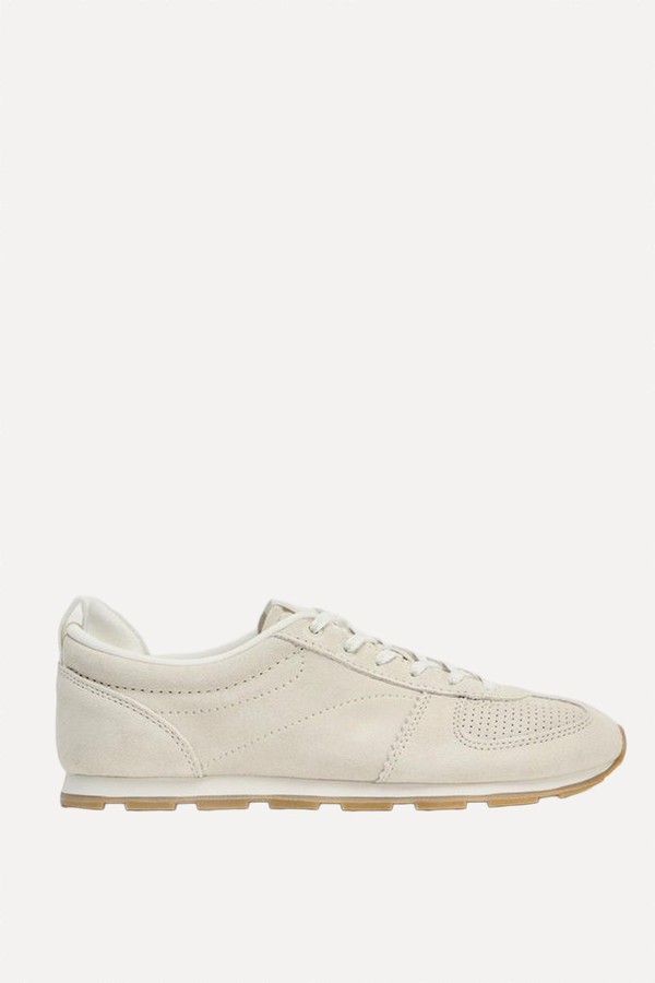 Split Suede Running Trainers from Zara