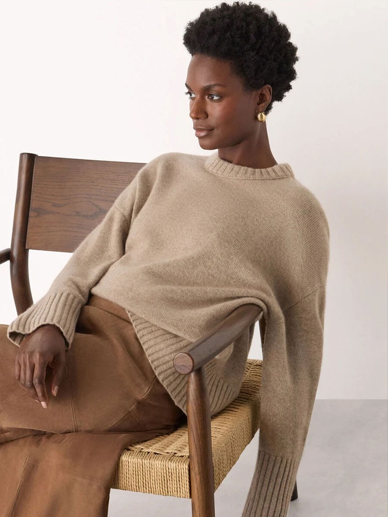Heavy Cashmere Crew Neck Knit